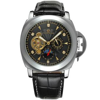 Forsining Men Mechanical Automatic Dress Watch with Gift Box FSG005M3S7 (Black) (Intl)  