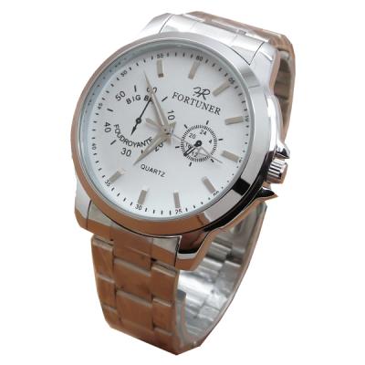 Fortuner Casual Stainless steel Jam Tangan Pria - Silver