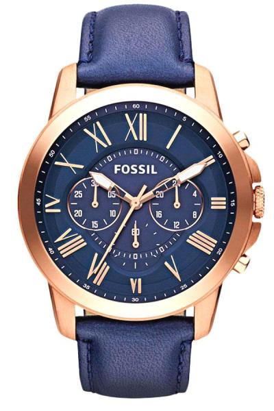 Fossil Grant FS4835 - Jam Tangan Pria - Stainless Steel - Gold