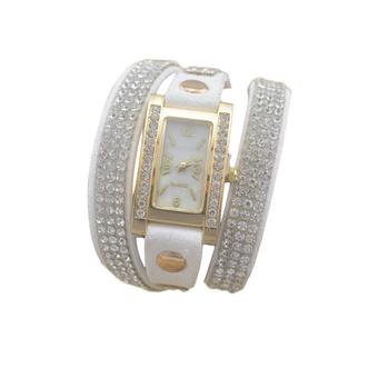 Full diamond Gelang rantai tangan bracelet jam tangan female models student jam tanganes (Intl)  