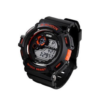 G Style 0939 Digital S Shock Men Military Date Calendar LED Sports Watches(Orange) (Intl)  