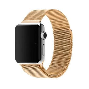 GAKTAI Milanese Magnetic Loop Stainless Steel Strap Watch Bands For Apple Watch iWatch 38mm (Gold) (Intl)  