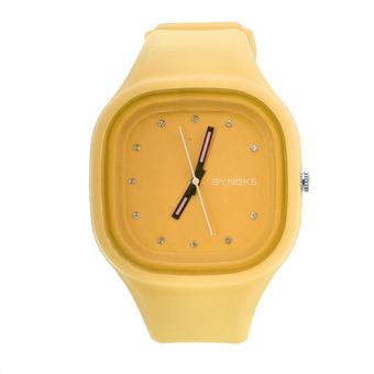 GETEK Waterproof women Men‘s LED Digital Sports Watches Silicone Sport Quartz Wrist watches (Orange) (Intl)  