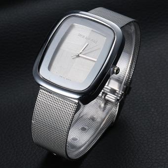 GETEK Women's Steel Band Quartz Wrist Watch (Silver) - Intl  
