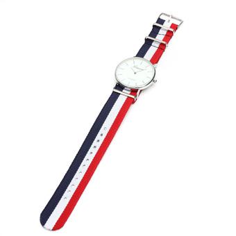 Geneva Unisex Three-colour Nylon Canvas Quartz Wrist Watch - Intl  