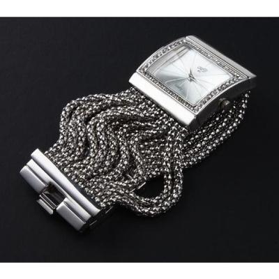 Ghz Girl Fashion Stylis Bracelet Quartz Watch - Silver