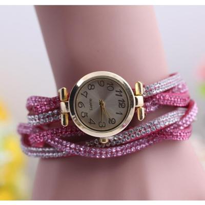 Ghz Girl Fashion Stylis Seaweed Bracelet Quartz Watch - Pink