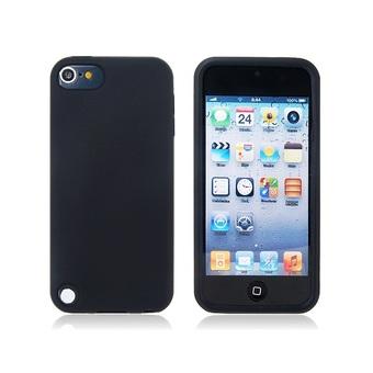 Glossy Surface Design Silicone Protective Case for iPod Touch 5 (Black)  