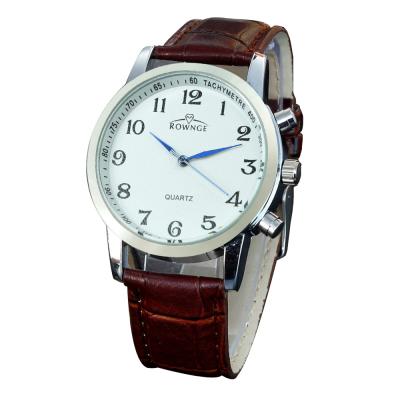 HET KEZZI Simple Leather Watch(Brown)