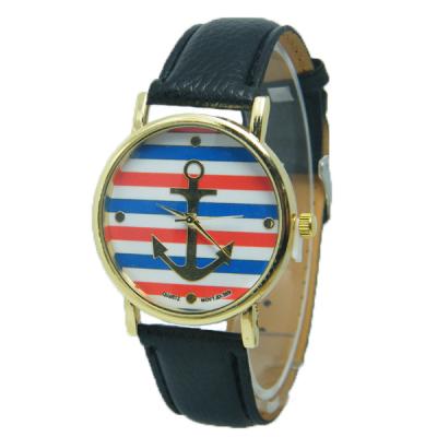 HET Striped Big Anchor Watch(Black)
