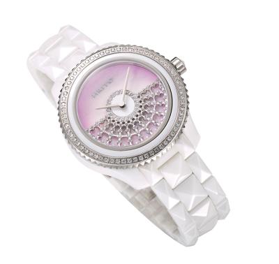 HRITO Women's Casual Watch - Putih/Pink