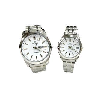 Hegner Couple Watch HGCP352 - Jam Tangan Pasangan - Silver - Stainless Steel  
