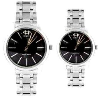 Hegner Couple Watch Jam Tangan Pasangan - Silver - Strap Stainless - HCTMS  