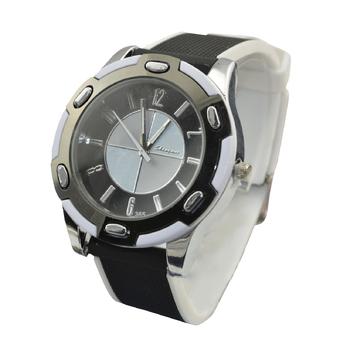 High fashion men's automobile male jam tangan silicone Gelang rantai tangan bracelet jam tangan (Intl)  