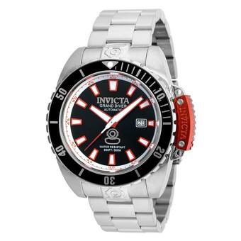 Invicta Pro Diver Men 46mm Case Silver Stainless Steel Strap Black Dial Automatic Watch 21378 - Intl  