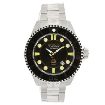 Invicta Pro Diver Men Silver Stainless Steel Strap Black Dial Automatic Watch 19797 - Intl  