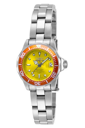 Invicta Pro Diver - Women's Watch - Silver - Stainless Steel Strap - 14097  