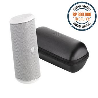 JBL Flip II Bluetooth Speaker - Putih  