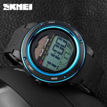 Jam Tangan Pria Wanita SKMEI Solar Power Sport LED Watch Water Resistant 50m - DG1096