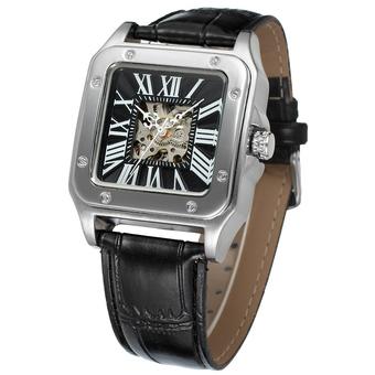 Jargar Men Mechanical Automatic Dress Watch with Gift Box JAG8073M3S1 (Black) (Intl)  
