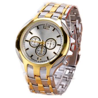 Jo.In Men's Sport Business Stainless Steel Belt Quartz Watch Wristwatches (Gold)  