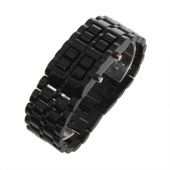 LED Digital Samurai Lava Wrist Watch Plastic Sports Style Mens Womens Unisex  