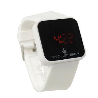 LED Touch Screen Sport Digital Unisex Silicone Strap White (Intl)  