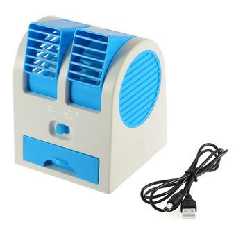 Lucky - Mini AC Cooling Fan Conditioner 2 Blower – Biru  