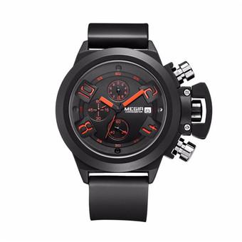 MEGIR 2002 Men Calendar Rubber Sport Quartz Wrist Watch - Intl  
