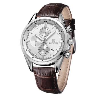 MEGIR Men's Luxury Brand Quartz Watch Date Chronograph Sport Business Watches Men Military Wristwatch (Intl)  