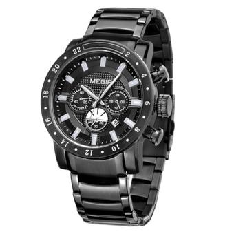 Megir 3108 Men Business Chronograph Stainless Steel Quartz Watch  