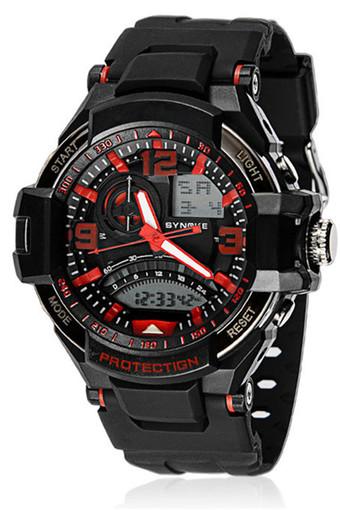 Men Waterproof Digital LED Sports Wrist Watch Red Jam Tangan  