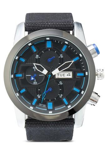 Men's Analogue Watch With Canvas Strap