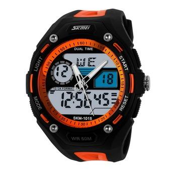 Men's Personality Electronic Watch With Waterproof Outdoor Sports Wristwatches(Orange) (Intl)  
