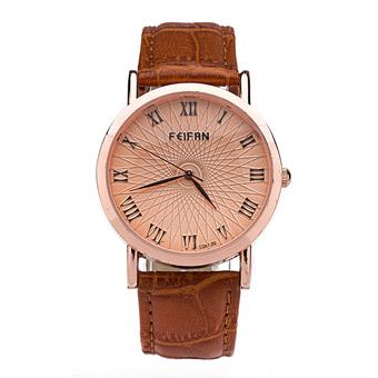 Mens and Women Bussiness Casual Watches Leather Band Quartz Watches-FP113-03 (Intl)  