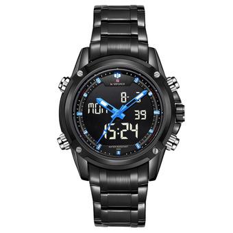NAVIFORCE Luxury Brand Digital-Analog Sports Military Watch 3ATM Waterproof Luminous Men Quartz Wristwatch (Intl)  