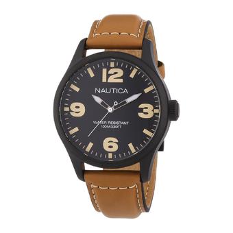 Nautica - Jam Tangan Pria - Leather - A13614G - BFD 102 Watches Black  