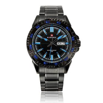 Naviforce 9054 Men Stainless Steel Date Waterproof Wrist Watch (Intl)  