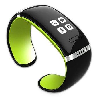 Newest L12S OLED Watch and Sports Pedometer Bluetooth Bracelet with Call ID Display / Answer / Dial / SMS Sync / Music Player / Anti-lost for Samsung / HTC + More (Intl)  