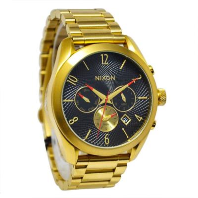 Nixon Jam Tangan Pria Gold Stainlees Steel A36651000-Bullet-Chrono-All-Gold