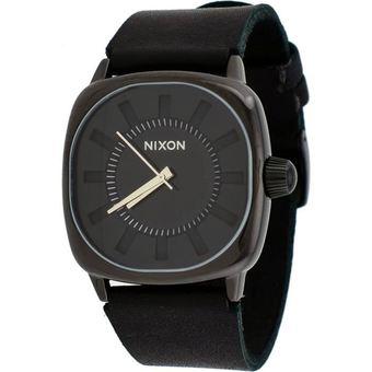 Nixon Revolver Men's Black Synthetic Leather Strap Watch A012-001  