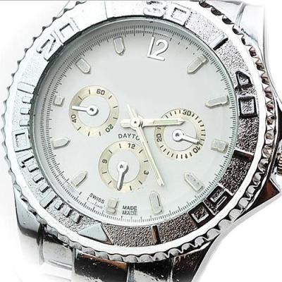 Norate Jam Tangan Pria - Steel Wrist Watch White