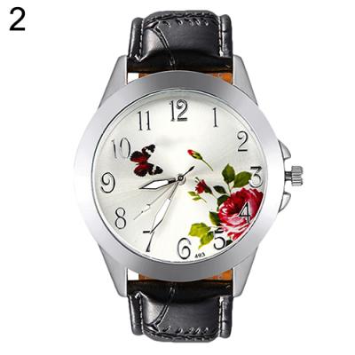 Norate Unisex Butterfly Rose Flower Wrist Watch 2 - Multi Colour