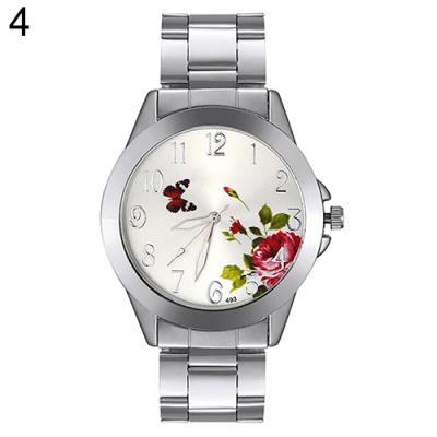 Norate Unisex Butterfly Rose Flower Wrist Watch 4 - Silver