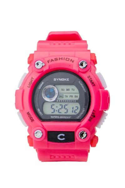 Norate Unisex Pink Resin Strap Watch