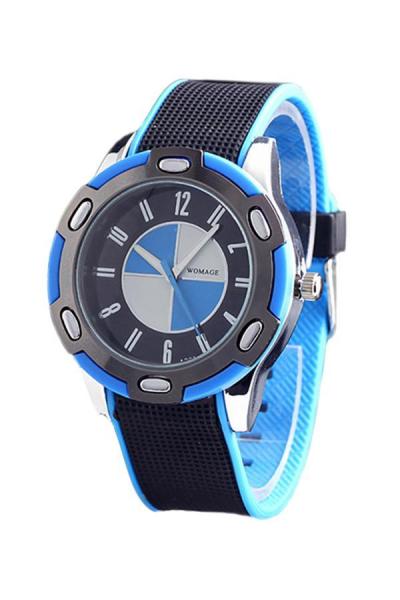 Norate Unisex Rubber Sports Quartz Wrist Watches Light Blue