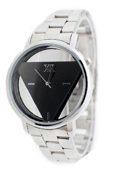 Norate Unisex Stainless Steel Triangle Dial Watch Black
