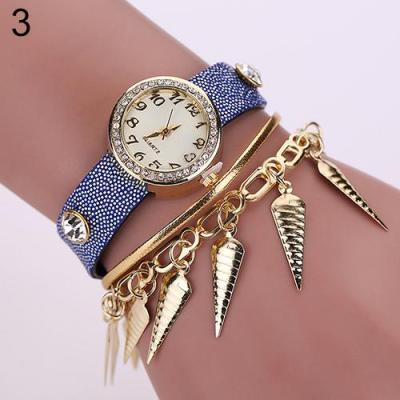 Norate Women's Pendant Bracelet Wrist Watch Sapphire Blue