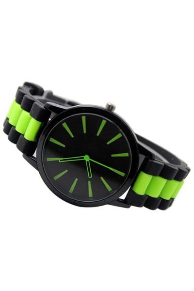 Norate Women's Silicone Jelly Gel Quartz Sports Wrist Watch Green