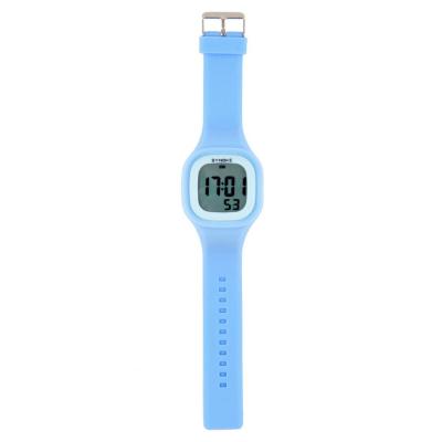 OBN 7 color luminous light waterproof jelly silicone watch 66896-Blue